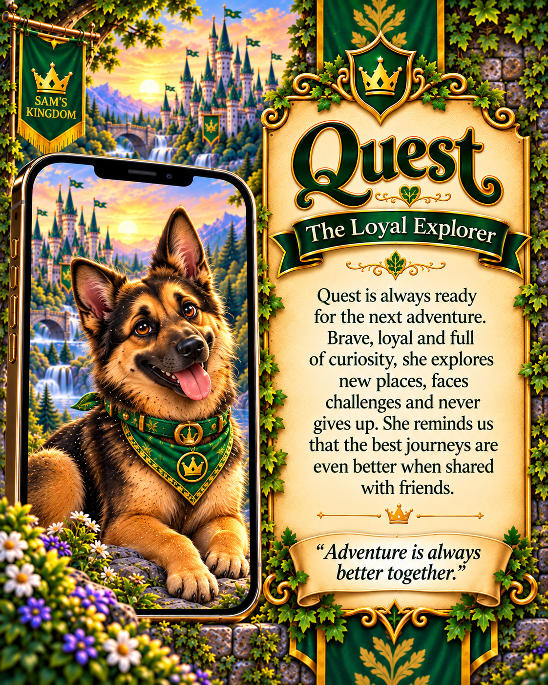 Quest — The loyal German Shepherd