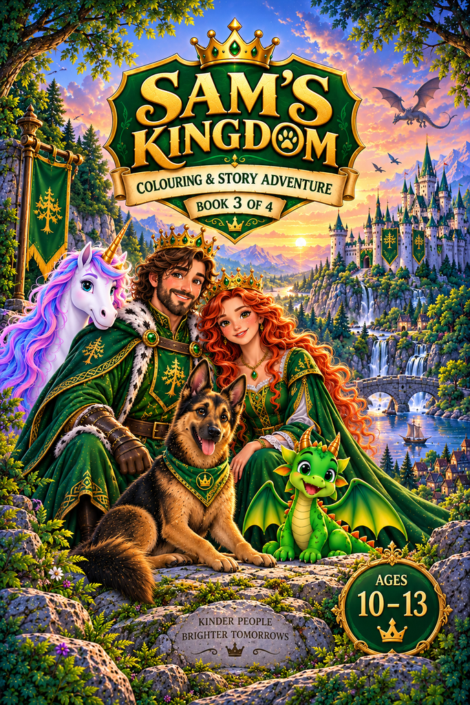 Sam’s Kingdom Book 3 of 4 front cover for ages 10 to 13