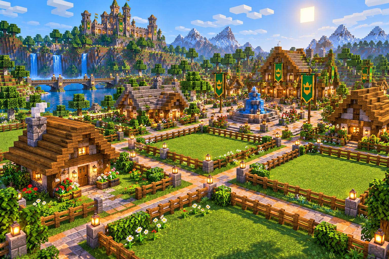 Illustrated block-built homes